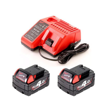 Scie sauteuse Milwaukee M18 FJS-402 C 18V brushless + 2x batteries 4,0Ah + chargeur + 16x lame de scie sauteuse