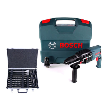 Bosch GBH 2-26 F Bohrhammer 830W 2,7J SDS-plus + 17tlg. Bohrer Meißel Set + Koffer