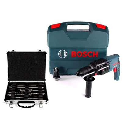 Marteau perforateur Bosch GBH 2-26 F 830W 2,7J SDS-plus + 11 pièces. Coffret de burins + coffret