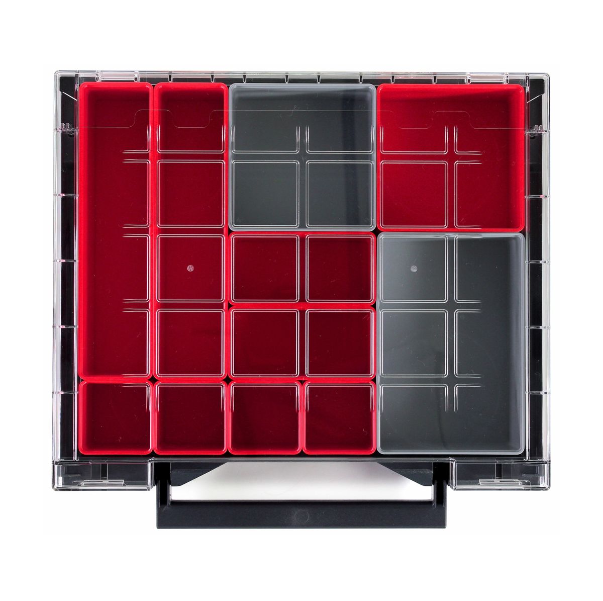 Makbox Coffret à tiroirs Rack 400x300x340mm + 2x Tiroirs + 1x Boite d'assortiment