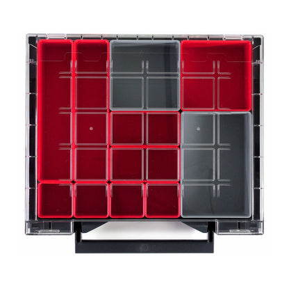 Makbox Coffret à tiroirs Rack 400x300x340mm + 2x Tiroirs + 1x Boite d'assortiment