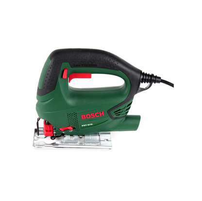 Bosch PST 670 (CT) Heimwerker Stichsäge 500W + Bosch Stichsägeblatt Set 15tlg. + Koffer