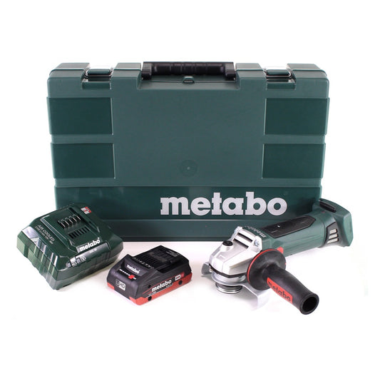 Metabo W 18 LTX 125 Meuleuse d'angle rapide 18V 125mm + 1x batterie 4,0Ah + chargeur + mallette