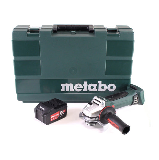 Metabo W 18 LTX 125 Meuleuse d'angle rapide 18V 125mm + 1x batterie 5,2Ah + coffret - sans chargeur