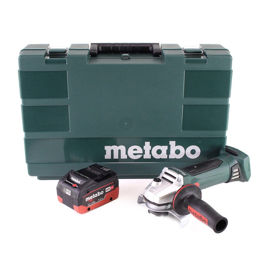 Metabo W 18 LTX 125 Meuleuse d'angle rapide 18V 125mm + 1x batterie 5,5Ah + coffret - sans chargeur