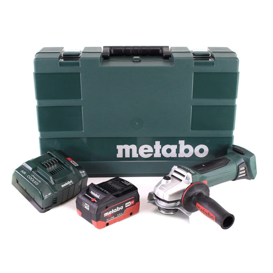 Metabo W 18 LTX 125 Meuleuse d'angle rapide 18V 125mm + 1x batterie 5,5Ah + chargeur + mallette