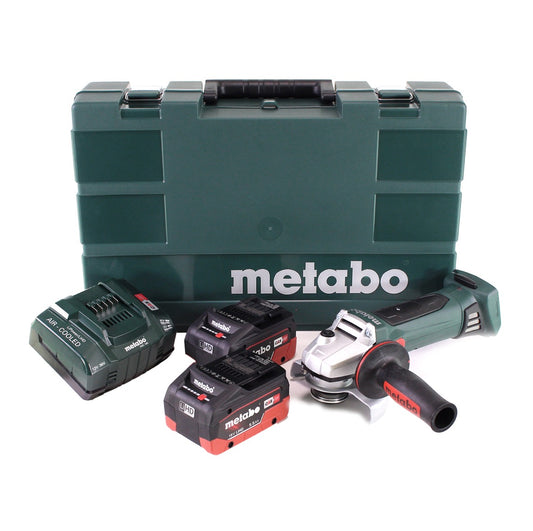 Metabo W 18 LTX 125 Meuleuse d'angle rapide 18V 125mm + 2x batteries 5,5Ah + chargeur + mallette