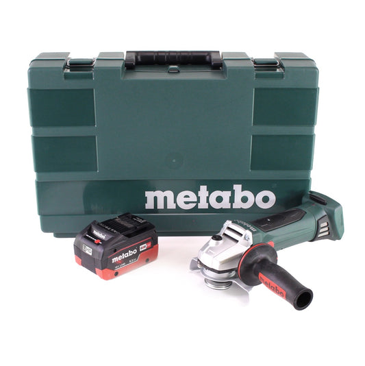 Metabo W 18 LTX 125 Meuleuse d'angle rapide 18V 125mm + 1x batterie 8,0Ah + coffret - sans chargeur