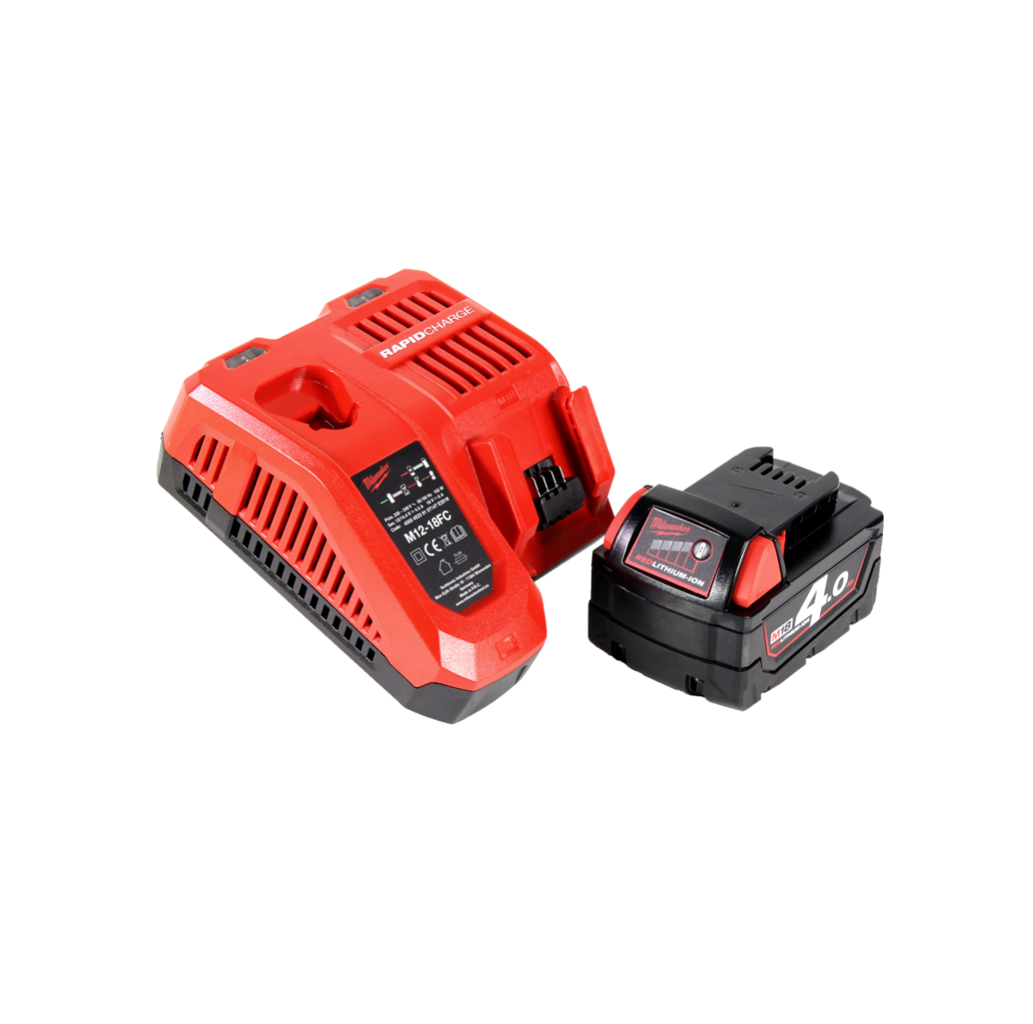 Milwaukee M18 FJS-0 Stichsäge 18V Brushless + 1x Akku 4Ah + Bosch-Stichsägeblatt Set 15tlg + Koffer + Ladegerät