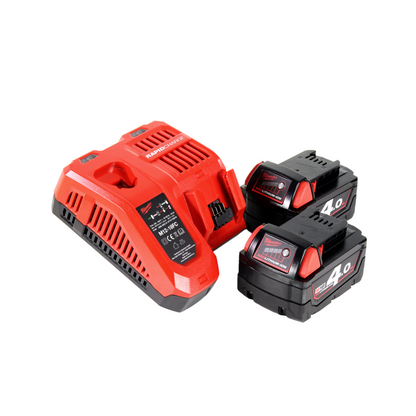 Scie sauteuse Milwaukee M18 FJS-0 18V brushless + 2x batterie 4Ah + jeu de lames de scie sauteuse Bosch 15 pièces + coffret + chargeur