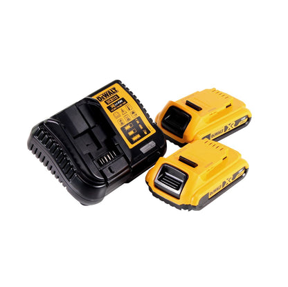 Scie sauteuse à batterie DeWalt DCS 331 D2 18V + 2x batteries 2,0Ah + chargeur + 15x lame de scie sauteuse