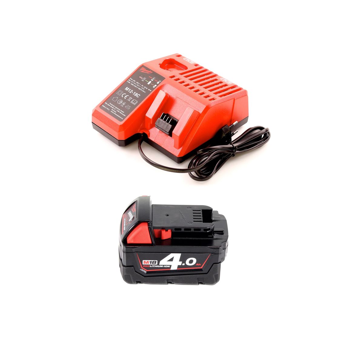 Milwaukee M18 FJS-401 C  Stichsäge 18V Brushless + 1x Akku 4,0Ah + Ladegerät + 16x Stichsägeblatt