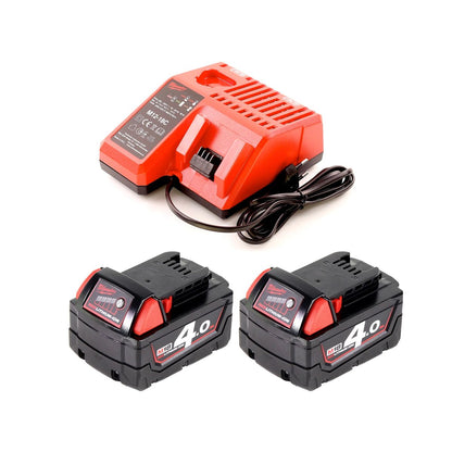 Scie sauteuse Milwaukee M18 FJS-402 C 18V brushless + 2x batteries 4,0Ah + chargeur + 16x lame de scie sauteuse