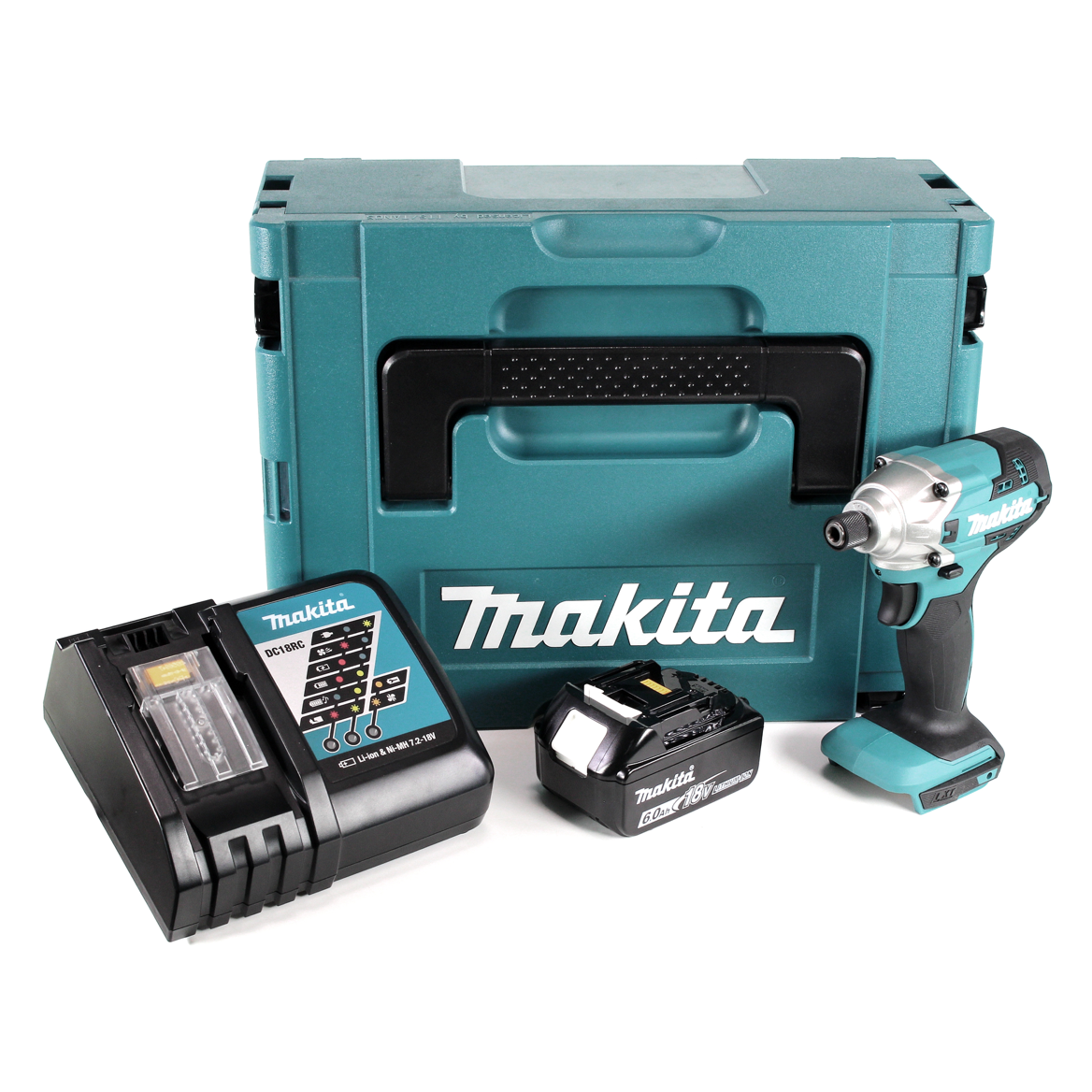 Makita DTD 156 RG1J Akku Schlagschrauber 18V 155Nm + 1x Akku 6,0Ah + Ladegerät + Makpac - Toolbrothers