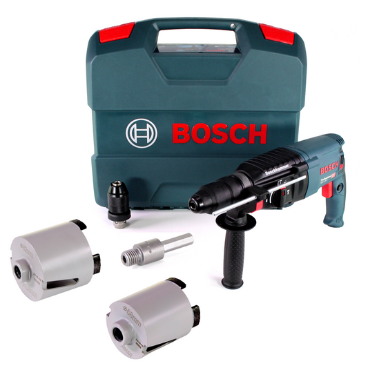 Bosch GBH 2-26 F Bohrhammer 830W 2,7J SDS-plus Solo + Bohrkronen Zubehör M16 + Koffer