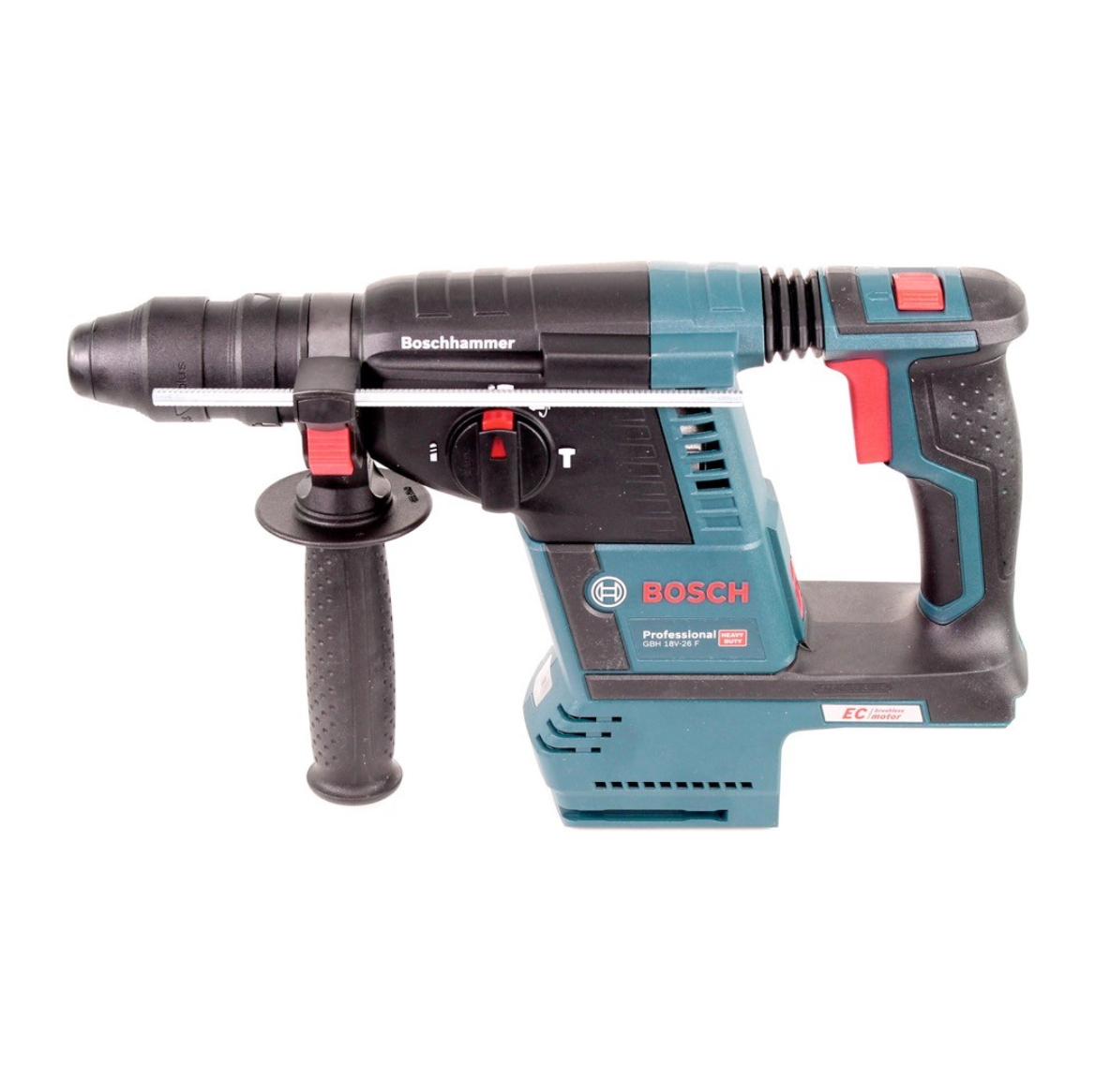 Bosch GBH 18V-26 F Akku Bohrhammer 18V 2,6J brushless SDS plus + 1x Akku 5,0Ah + Bohrkronen Zubehör M16 + L-Boxx - ohne Ladegerät