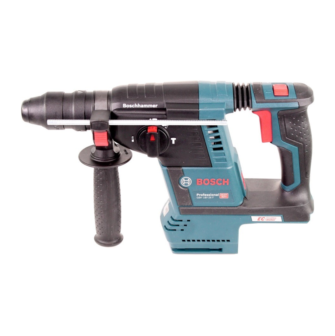 Bosch GBH 18V-26 F Akku Bohrhammer 18V 2,6J brushless SDS plus + 1x Akku 5,0Ah + Ladegerät + Bohrkronen Zubehör M16 + L-Boxx