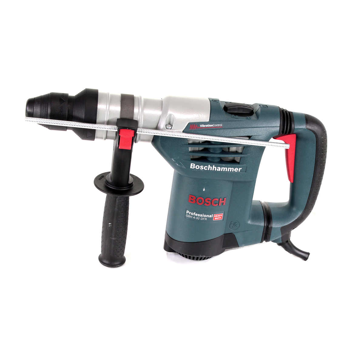 Bosch GBH 4-32 DFR Bohrhammer 900W 4,2J SDS-plus + Aufnahmeschaft SDS-plus + Steckdosen Bohrkrone M16 68mm + 82mm + L-Boxx