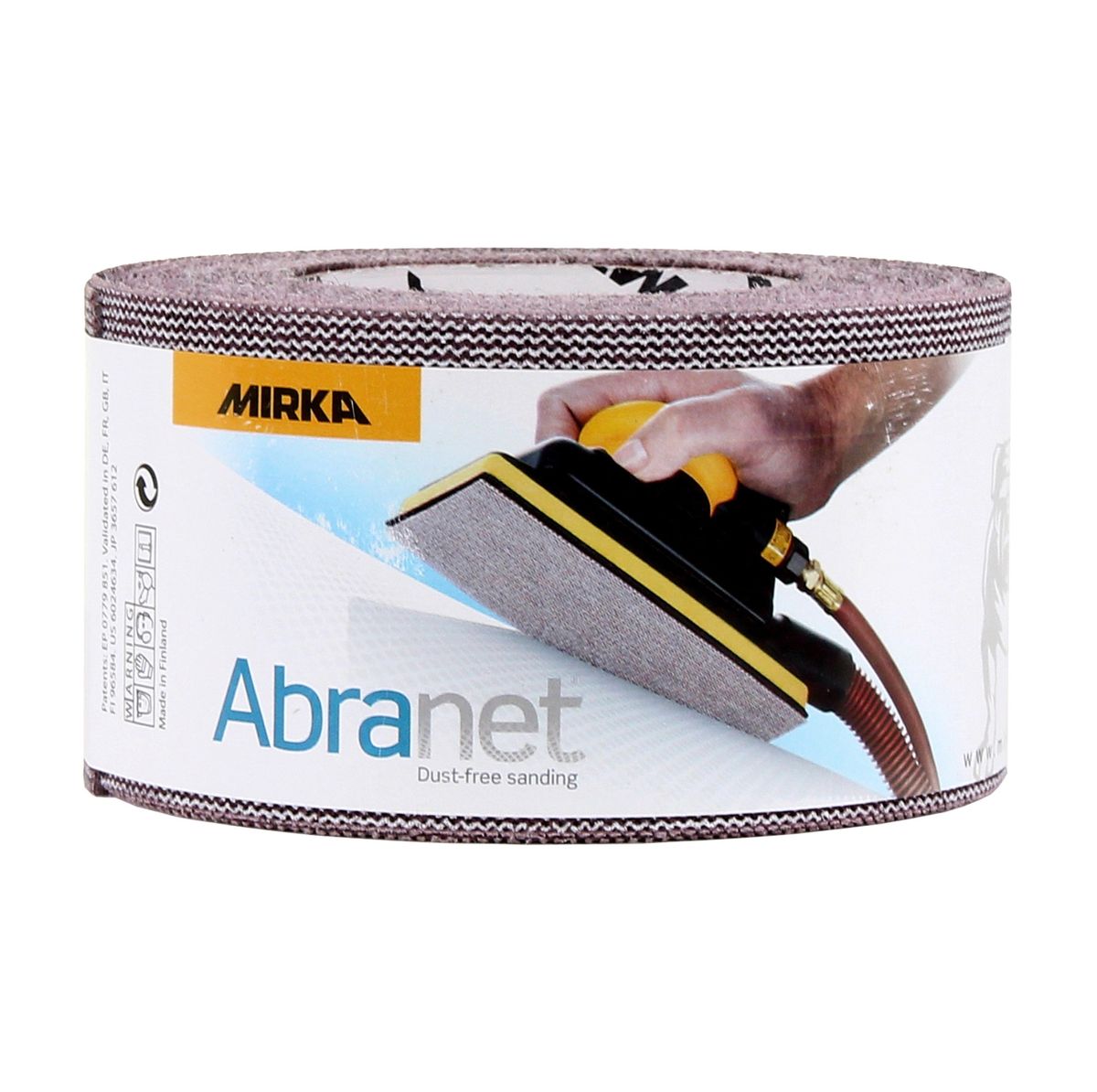 Mirka ABRANET Schleifpapier Rolle 75mm x 10m P80 Schleifrolle Klett ( 545BI001803R )