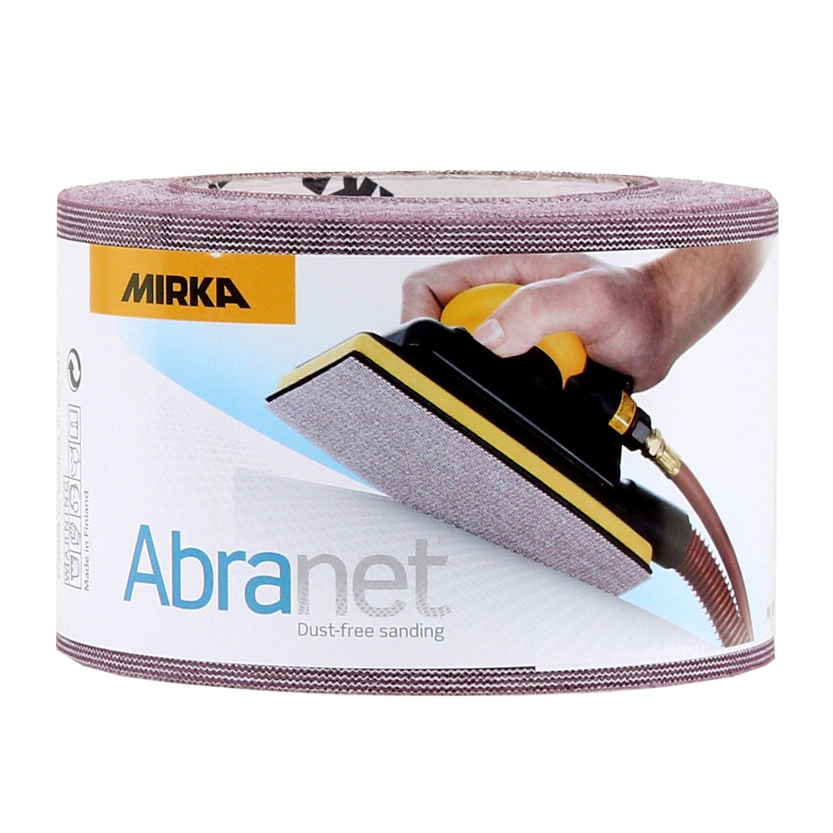 Mirka ABRANET Rouleau d'Abrasif  Velcro 75 mm x 10 m P400 (545BI001413R)