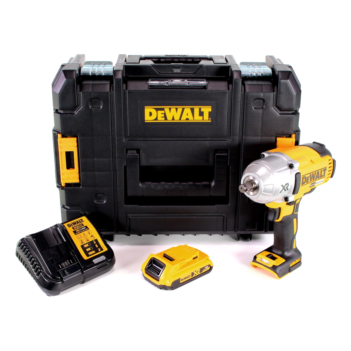 Dewalt DCF 899 HD1 Akku Schlagschrauber 1/2" 18V 950Nm Brushless HOG-Ring + 1x Akku 2,0Ah + Ladegerät + TSTAK