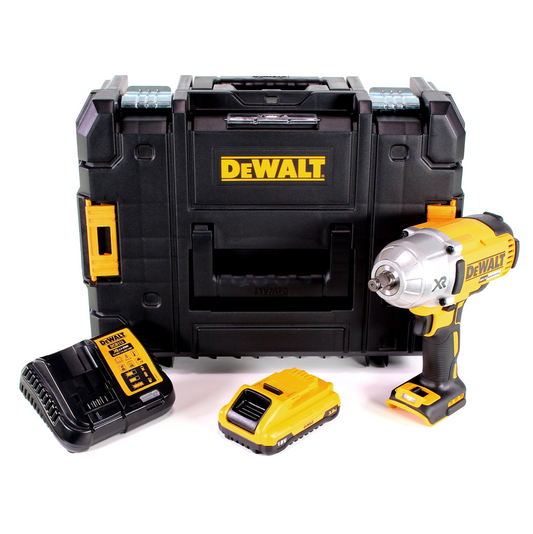 Clé à chocs sans fil Dewalt DCF 899 HL1 1/2" 18V 950Nm anneau HOG sans balais + 1x batterie 3,0Ah + chargeur + TSTAK