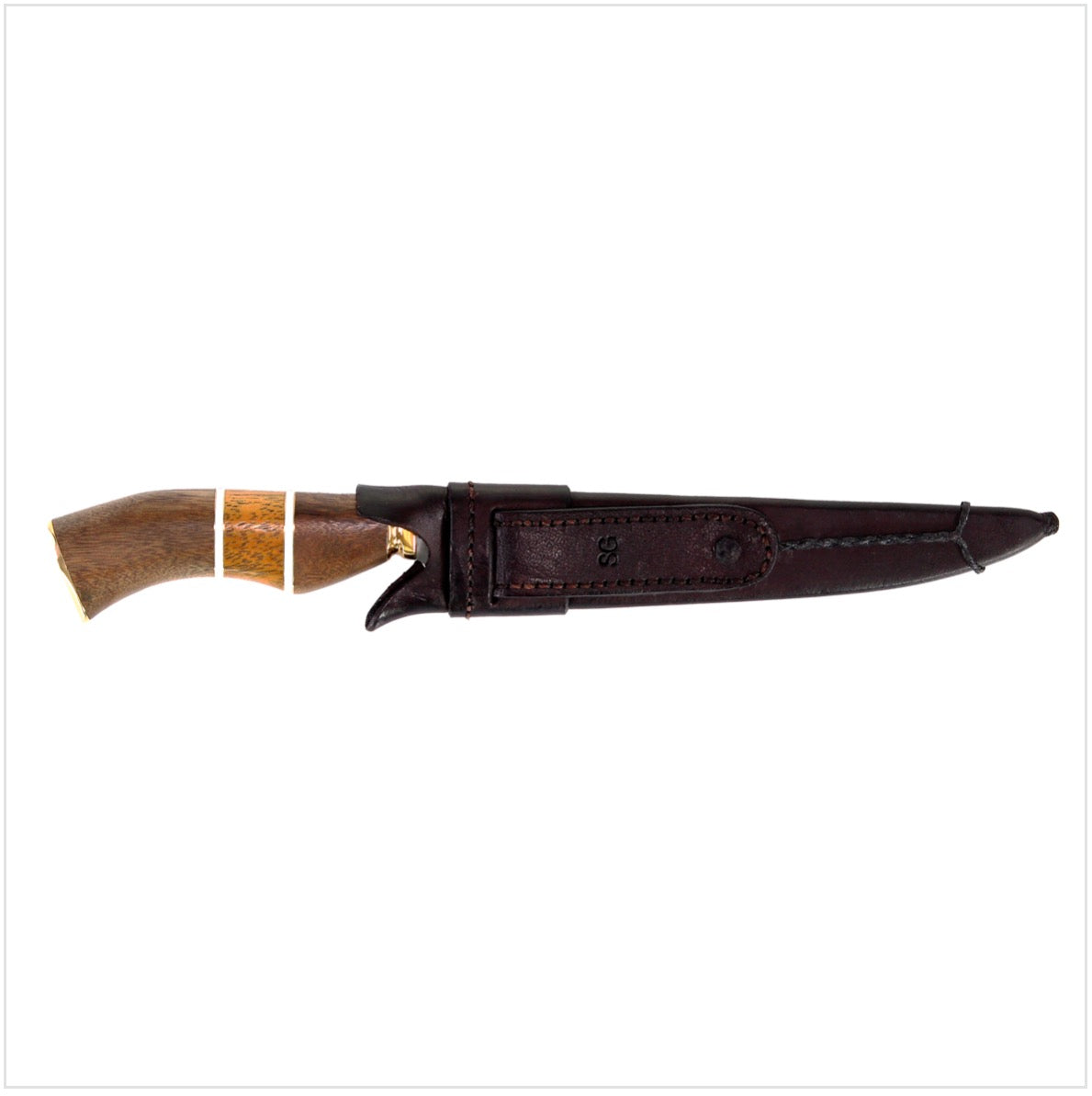 Serra Grande "Faca Tradicional" traditionelles brasilianisches Küchenmesser Kochmesser handgeschmiedet 20,3cm Klinge + echt Leder Messerscheide