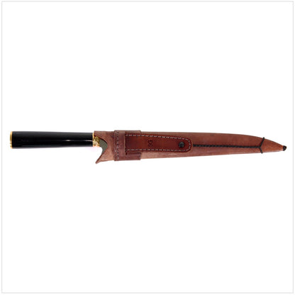 Serra Grande "Sushi & Sashimi" brasilianisches  Küchenmesser Kochmesser handgeschmiedet 25,4 cm Klinge mit rundem Griff  + echt Leder Messerscheide - Toolbrothers