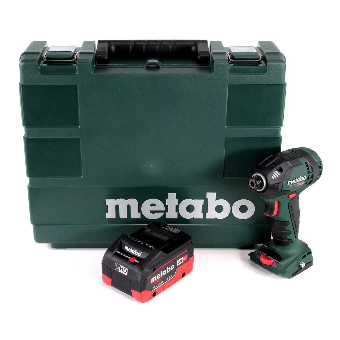 Metabo SSD 18 LTX 200 BL Akku Schlagschrauber 18V 1/4" 200Nm Brushless + 1x Akku 5,5Ah + Koffer - ohne Ladegerät