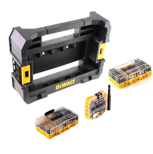 DeWalt DT 70716 TSTAK CADDY Box für 5x ToughCases und 4x Tac Tac Box + Bit und Steinbohrer FlexTorq Set 75-tlg.