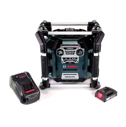 Radio de chantier Bosch GML 20 14,4-18V + 1x batterie 2,0Ah + chargeur