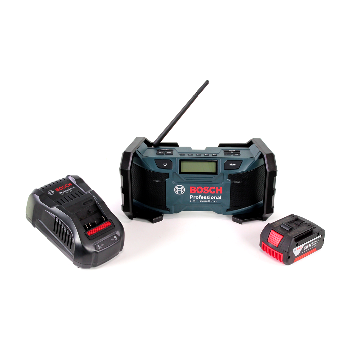 Bosch GML SoundBoxx Baustellenradio 14,4-18V + 1x Akku 3,0Ah + Ladegerät