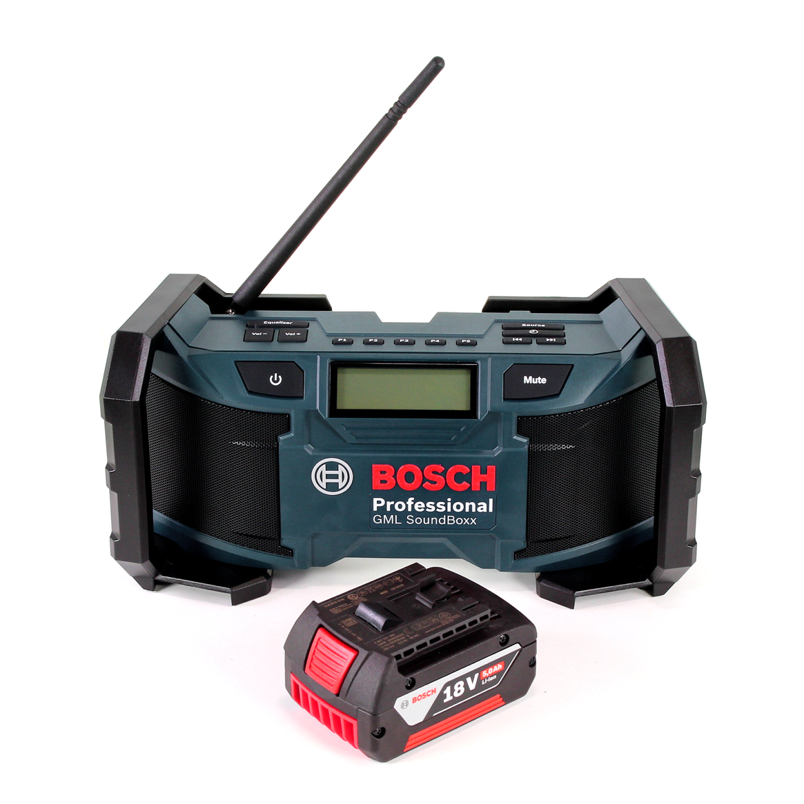 Bosch GML SoundBoxx Baustellenradio 14,4-18V + 1x Akku 5,0Ah - ohne Ladegerät