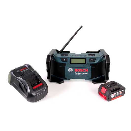 Radio de chantier Bosch GML SoundBoxx 14,4-18V + 1x batterie 5,0Ah + chargeur