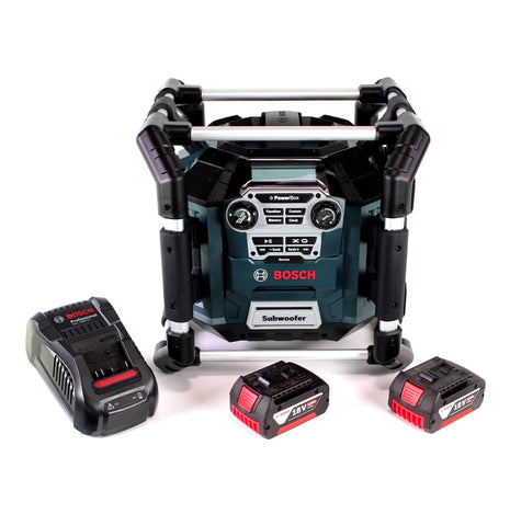 Radio de chantier Bosch GML 20 14,4-18V 2x batteries 5,0Ah + chargeur