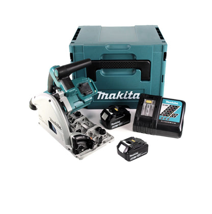 Makita DSP 600 RG scie plongeante à batterie 36V (2x18V) 165 mm brushless + 2x batterie 6,0Ah + chargeur