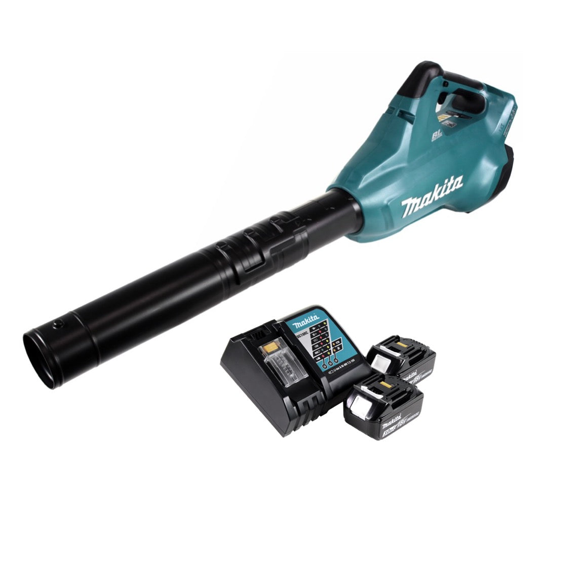 Makita DUB 362 RF Akku Laubbläser 2x18V + 2x Akku 3,0Ah + Ladegerät