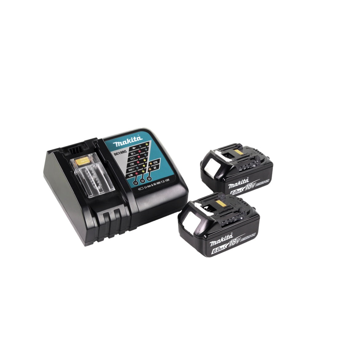 Makita DLM 380 RG2 tondeuse à gazon à batterie 36V (2x18V) 38cm + 2x batterie 6,0Ah + chargeur