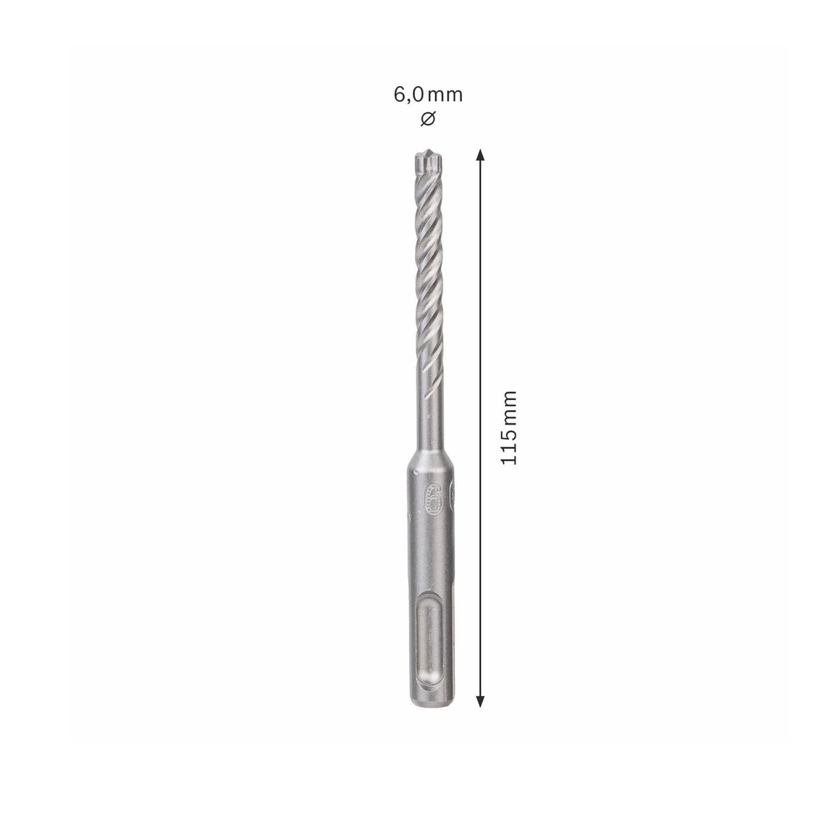 Bosch SDS-plus 7X Foret en carbure 6x50x115mm, certifié PGM (2608576116)