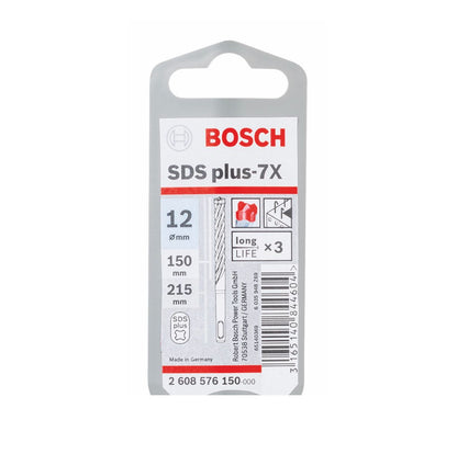 Bosch Hammerbohrer SDS-plus 7X Bohrer 12x150x215mm Carbide ( 2608576150 ) PGM zertifiziert