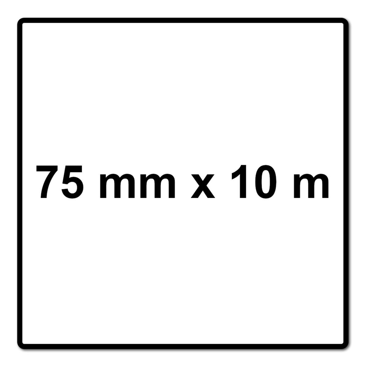 Mirka ABRANET 2x rouleau de papier de verre 75mm x 10m P400 rouleau de ponçage Velcro (2x 545BI001413R)