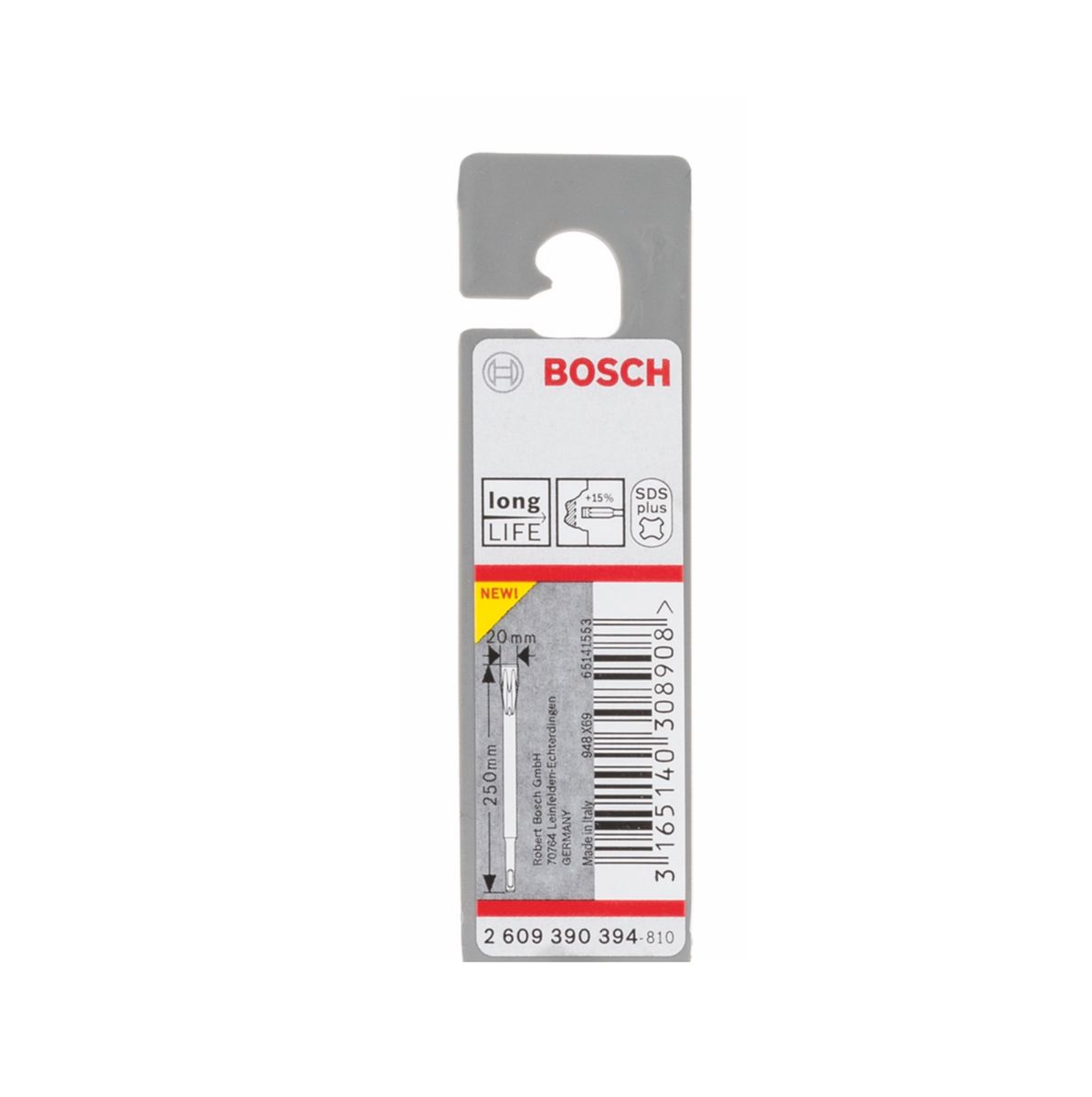 Bosch Flachmeißel SDS-plus 250x20mm ( 2609390394 ) Vipernzahnung Long Life selbstschärfend