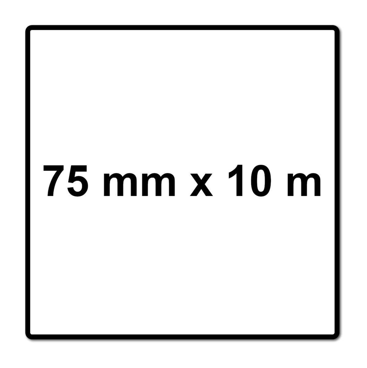 Mirka ABRANET 2x rouleau de papier de verre 75mm x 10m P320 rouleau de ponçage Velcro (2x 545BI001323R)