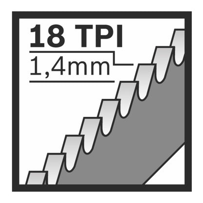 Bosch S 1122 EF Säbelsägeblatt Flexible for Metal 18tpi 225x19x0,9mm 5Stk. ( 2608656020 ) Bi-Metall Long Life