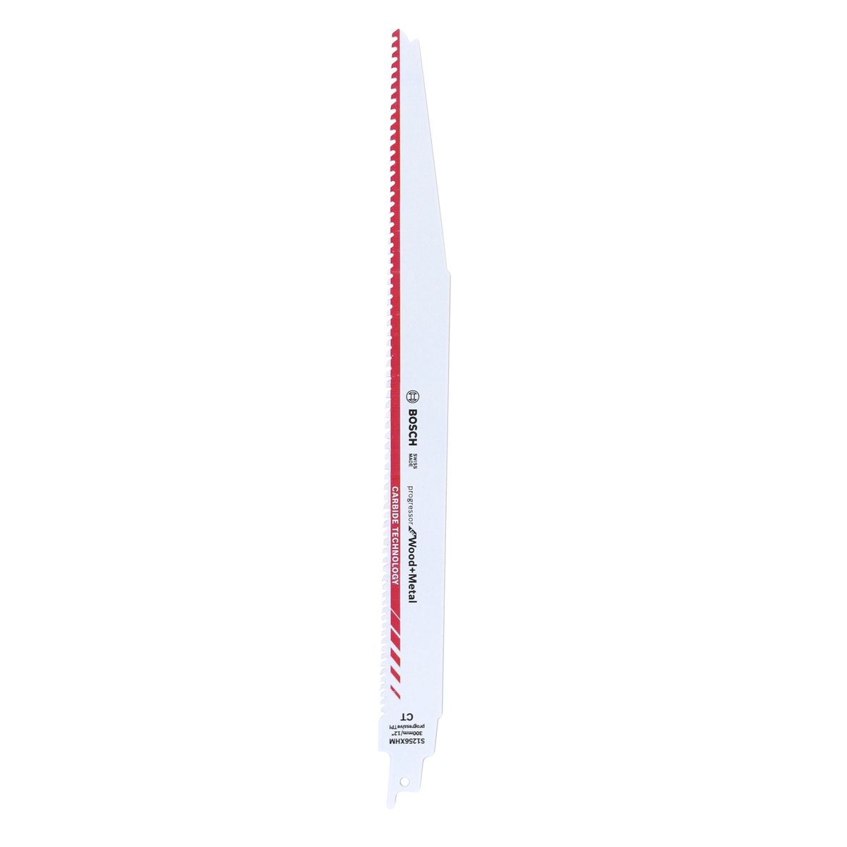 Bosch S 1256 XHM Lame de scie sabre Progressor for Wood and Metal - 300x25x1,25mm, durée de vie extra longue (2608653101)