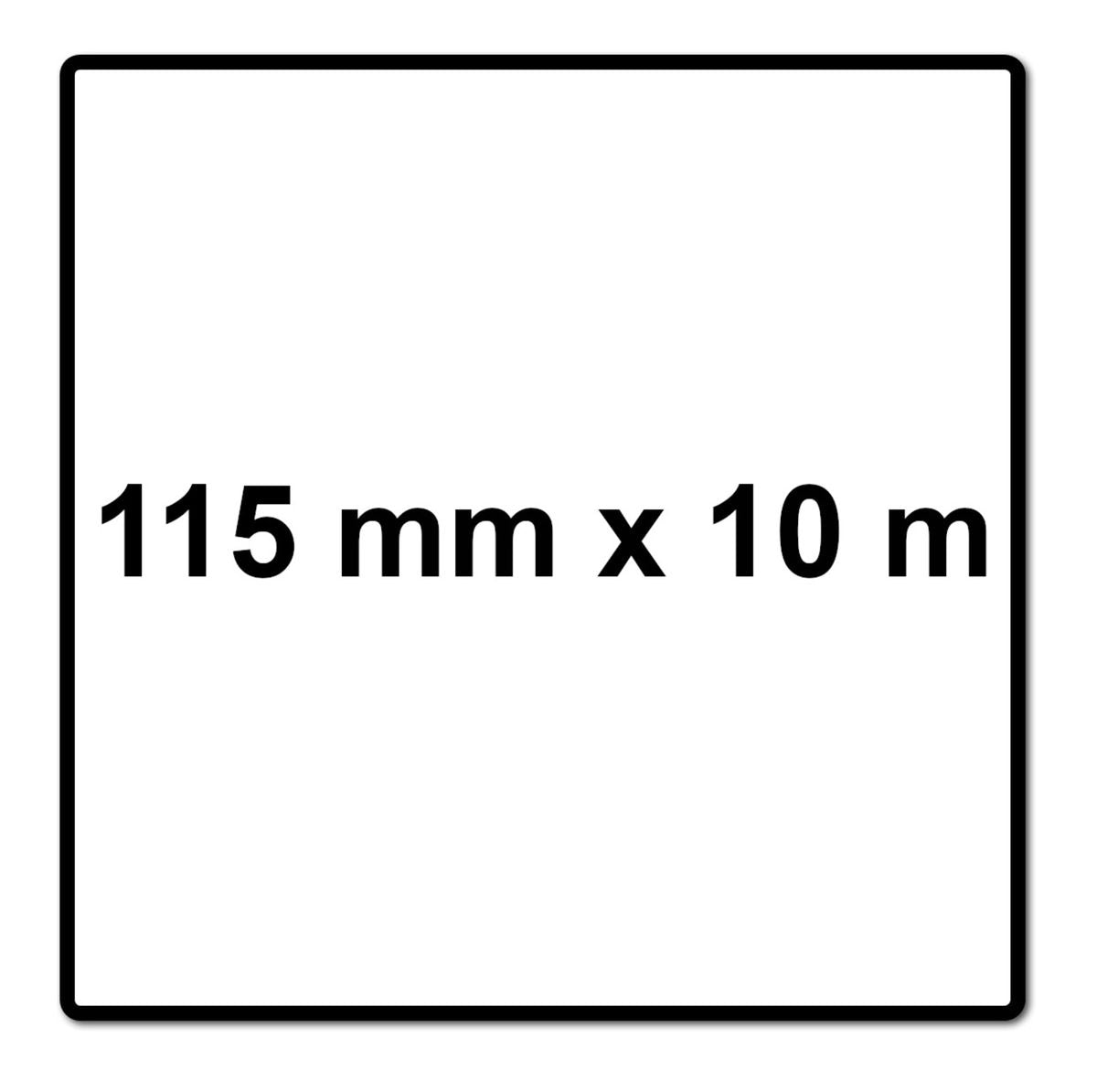 Mirka ABRANET 2x rouleau de papier de verre 115mm x 10m P80 rouleau de ponçage Velcro (2x 545BY001803R)