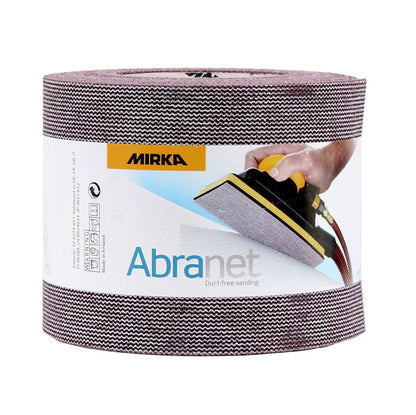 Mirka ABRANET 2x rouleau de papier de verre 115mm x 10m P80 rouleau de ponçage Velcro (2x 545BY001803R)