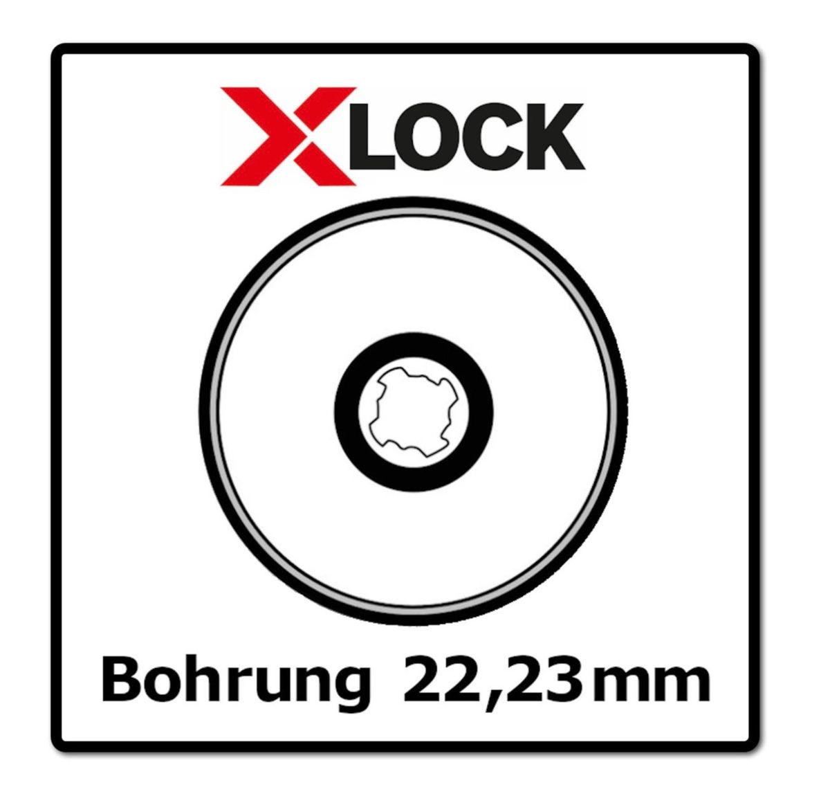 Bosch Fächerschleifscheibe X571 X-LOCK Best for Metal 125x22,23mm K40 ( 2608619209 ) gerade Ausführung - Toolbrothers