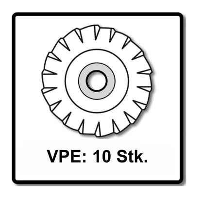 Bosch 10x Fächerschleifscheibe X571 X-LOCK Best for Metal 125x22,23mm K80 ( 10x 2608619211 ) gerade Ausführung