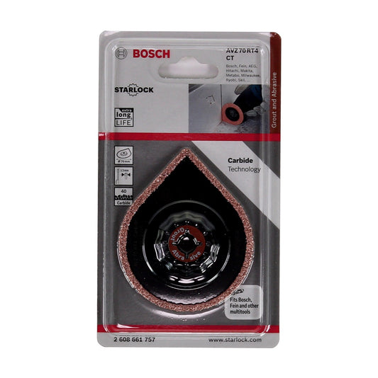 Bosch AVZ 70 RT4 Enlève-mortier à concrétion carbure 3Max Starlock, 70 mm G40 VPI1 (2608661757)